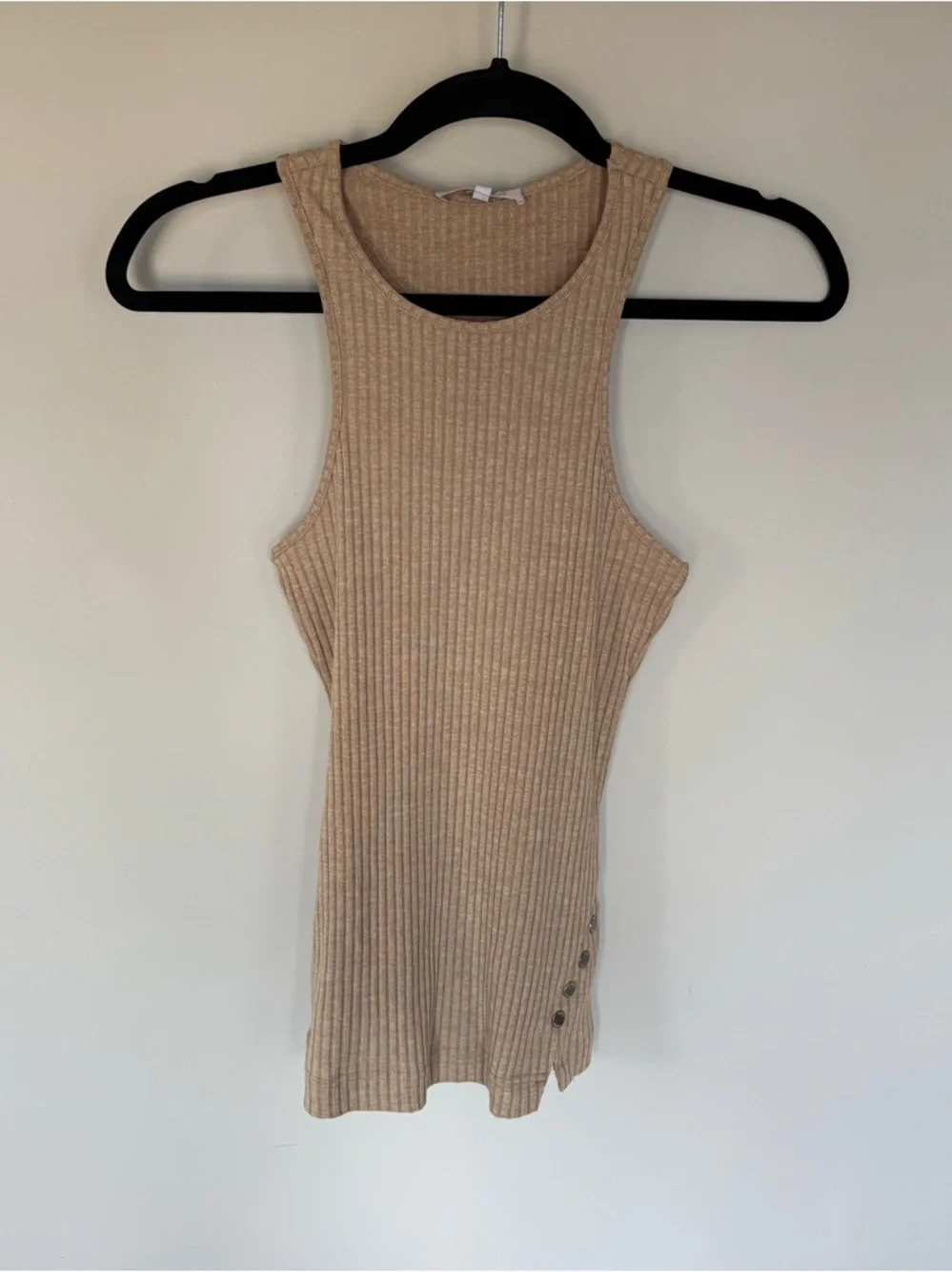 GUESS Dionne Buttons Ribbed Tank Top - Picture 10 of 10